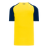 Athletic Knit V-Neck Baseball Jersey with Contrasting Shoulders (BA1375)
